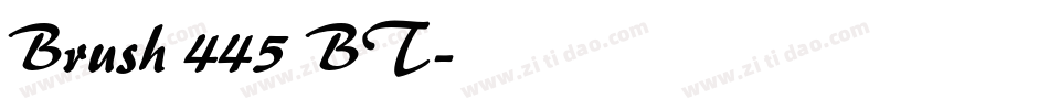 Brush 445 BT字体转换
